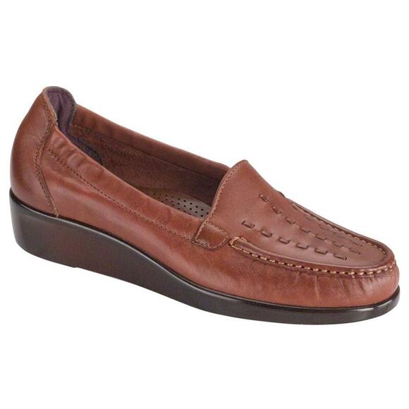 SAS Weave Loafer Chestnut Brown Womens 7.5 Comfort Shoe New - Picture 2 of 11